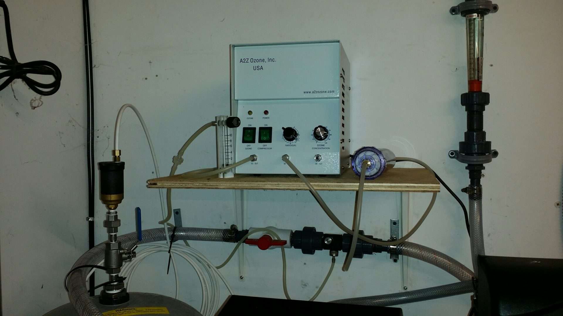 MP-3000 Light-Duty water Ozone Generator in use with well water