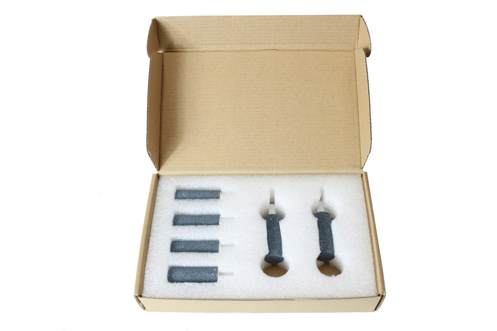 Six Grey Coarse Ozone Resistant diffuser stones, 2" for MP-Series Ozone Generators