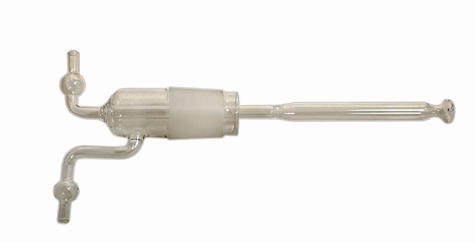 Glass Ozone Bubbler, Horizontal View