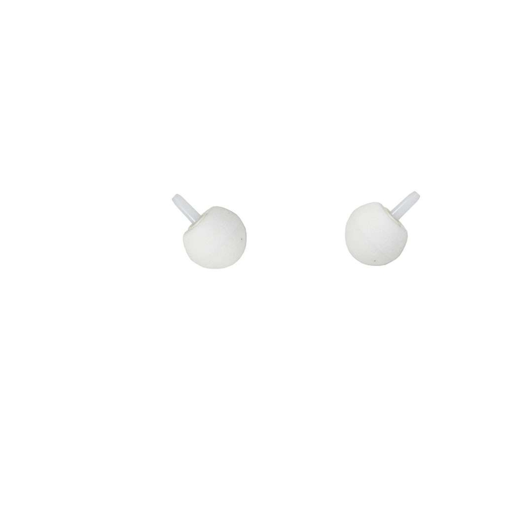 2 round white diffuser stones